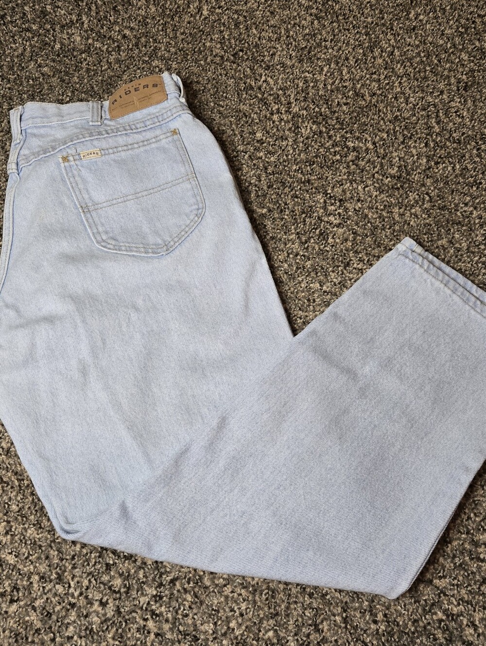 Vintage Retro Riders Lee Light Wash Jeans Mens 36x30 100% Cotton Made In USA